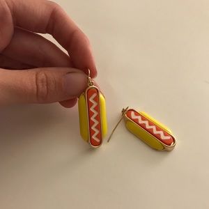 Kate Spade x Darcel NY Hotdog earrings